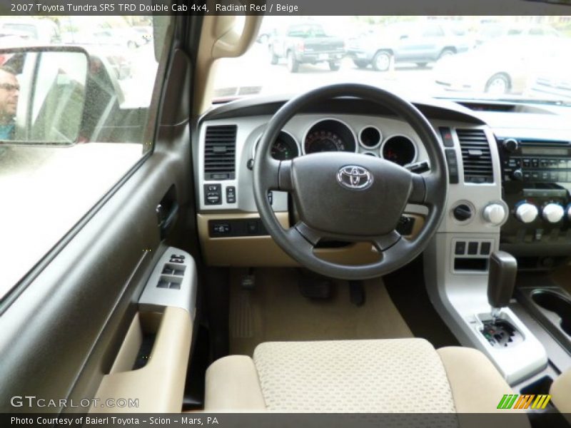 Radiant Red / Beige 2007 Toyota Tundra SR5 TRD Double Cab 4x4