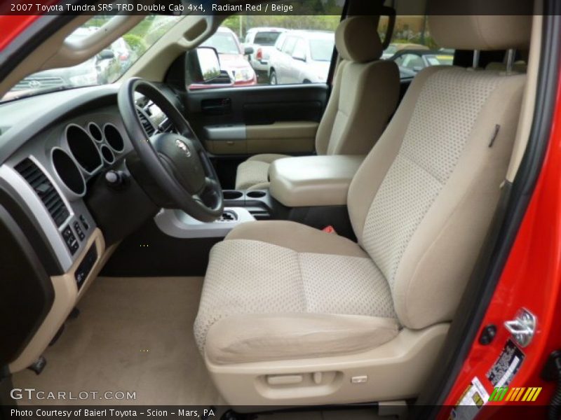 Radiant Red / Beige 2007 Toyota Tundra SR5 TRD Double Cab 4x4