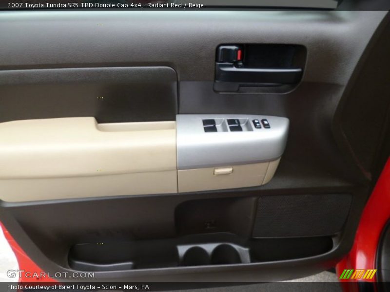 Radiant Red / Beige 2007 Toyota Tundra SR5 TRD Double Cab 4x4
