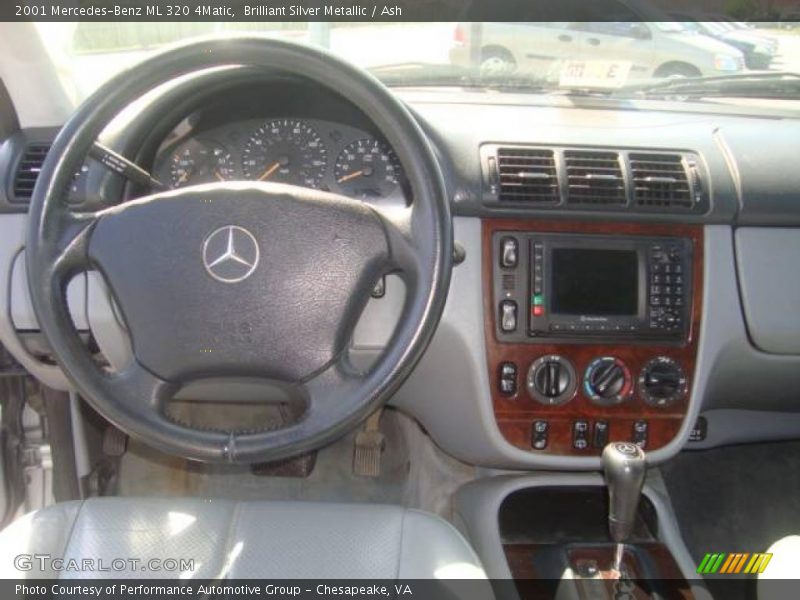 Brilliant Silver Metallic / Ash 2001 Mercedes-Benz ML 320 4Matic