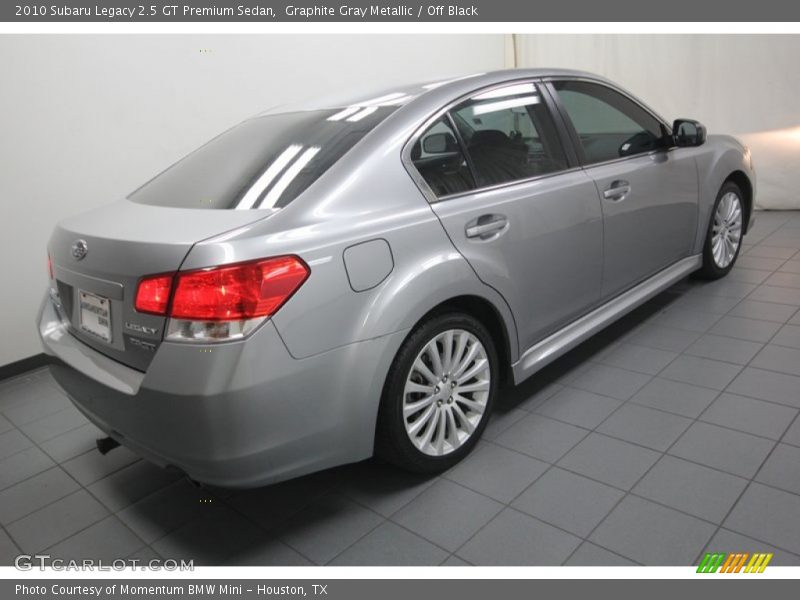 Graphite Gray Metallic / Off Black 2010 Subaru Legacy 2.5 GT Premium Sedan