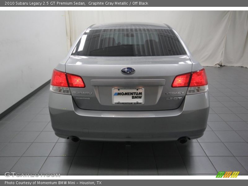 Graphite Gray Metallic / Off Black 2010 Subaru Legacy 2.5 GT Premium Sedan