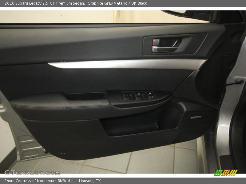 Graphite Gray Metallic / Off Black 2010 Subaru Legacy 2.5 GT Premium Sedan