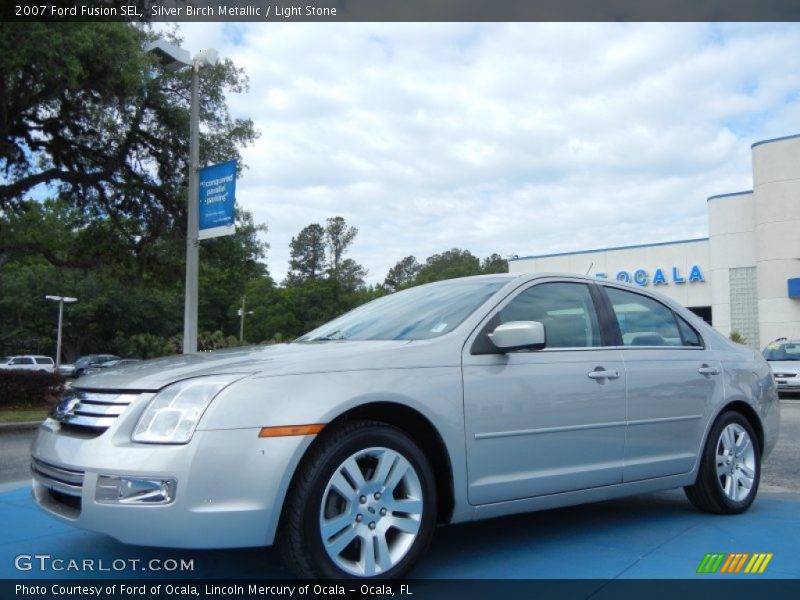 Silver Birch Metallic / Light Stone 2007 Ford Fusion SEL