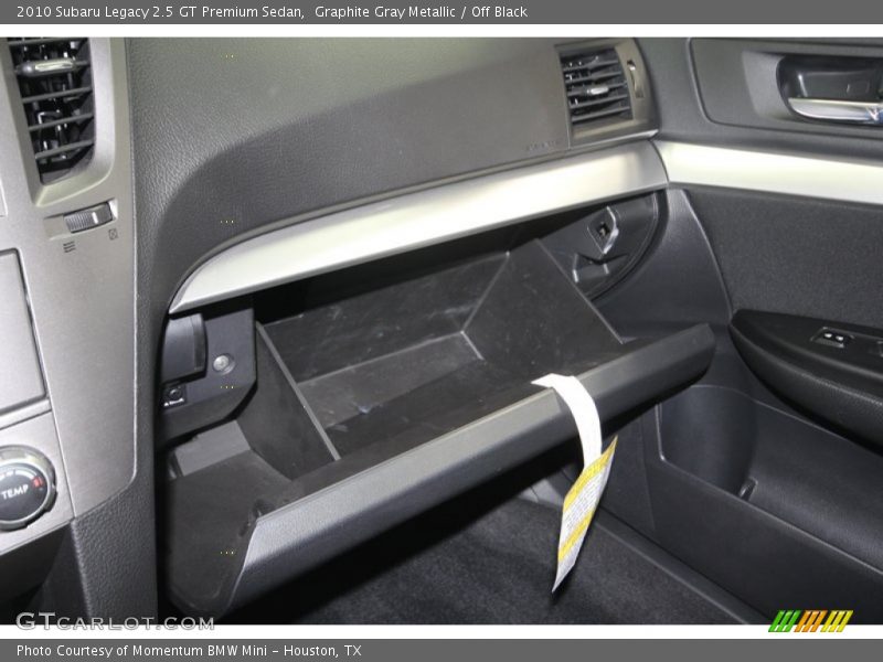 Graphite Gray Metallic / Off Black 2010 Subaru Legacy 2.5 GT Premium Sedan