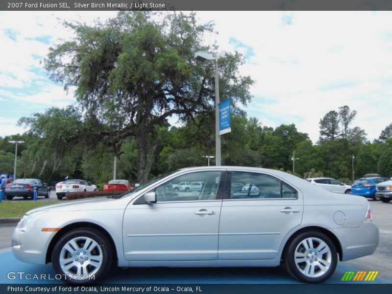 Silver Birch Metallic / Light Stone 2007 Ford Fusion SEL