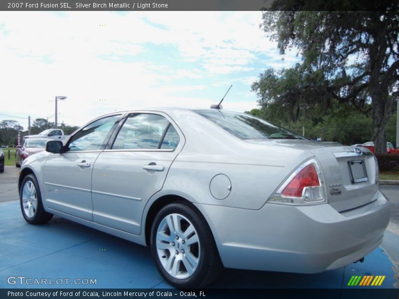 Silver Birch Metallic / Light Stone 2007 Ford Fusion SEL