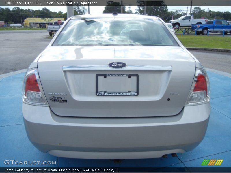 Silver Birch Metallic / Light Stone 2007 Ford Fusion SEL