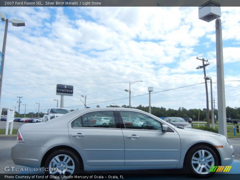 Silver Birch Metallic / Light Stone 2007 Ford Fusion SEL
