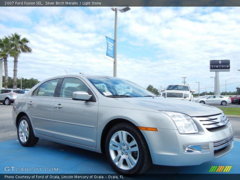 Silver Birch Metallic / Light Stone 2007 Ford Fusion SEL