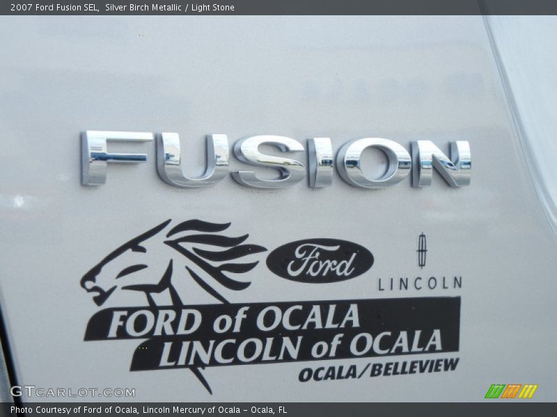 Silver Birch Metallic / Light Stone 2007 Ford Fusion SEL