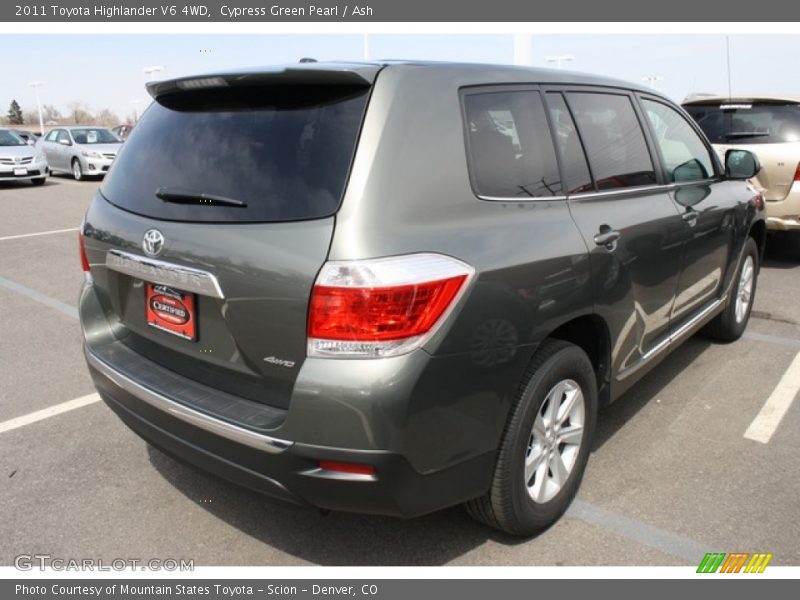 Cypress Green Pearl / Ash 2011 Toyota Highlander V6 4WD
