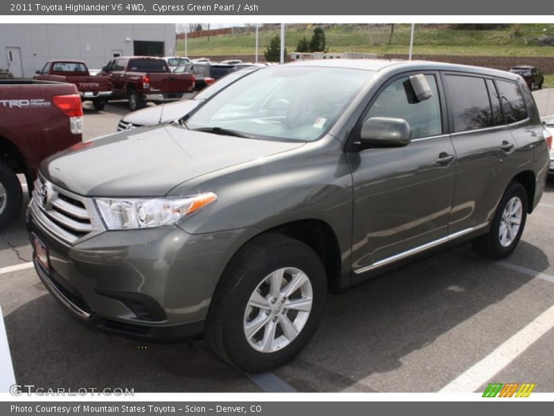 Cypress Green Pearl / Ash 2011 Toyota Highlander V6 4WD