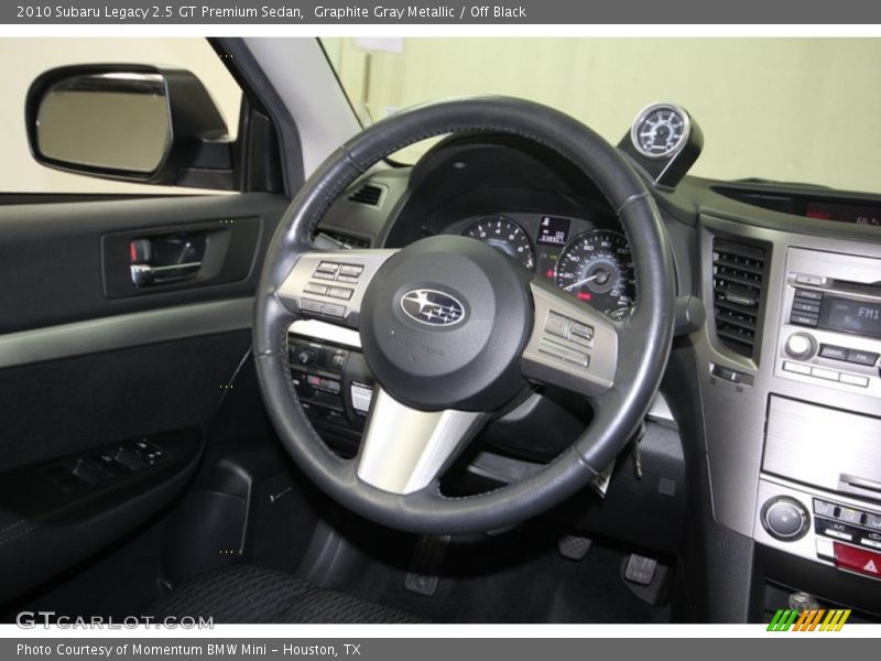 Graphite Gray Metallic / Off Black 2010 Subaru Legacy 2.5 GT Premium Sedan