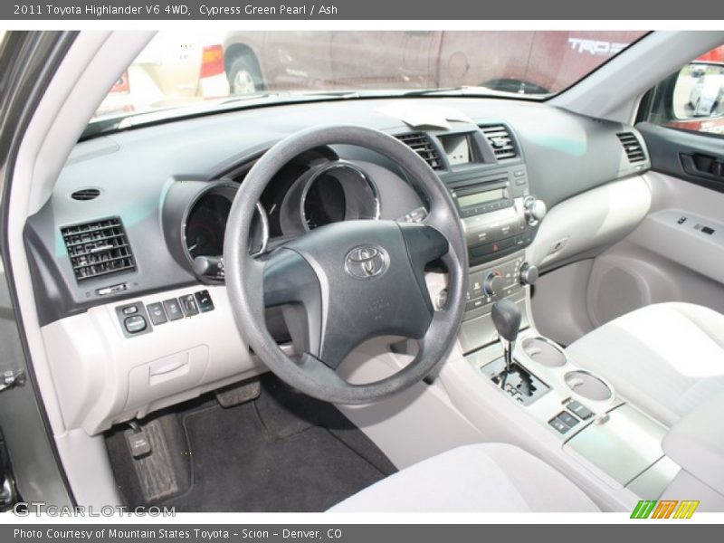 Cypress Green Pearl / Ash 2011 Toyota Highlander V6 4WD