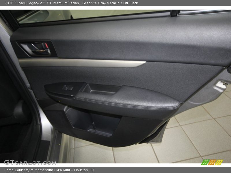 Graphite Gray Metallic / Off Black 2010 Subaru Legacy 2.5 GT Premium Sedan