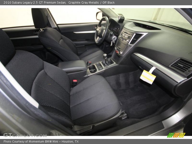 Graphite Gray Metallic / Off Black 2010 Subaru Legacy 2.5 GT Premium Sedan