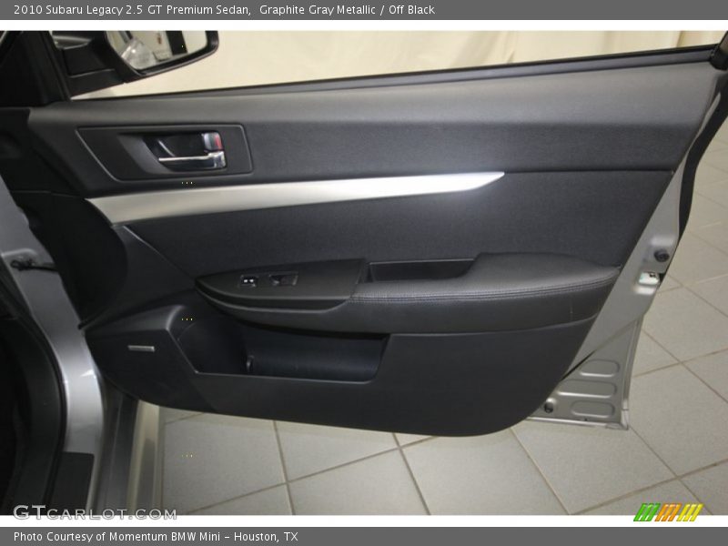 Graphite Gray Metallic / Off Black 2010 Subaru Legacy 2.5 GT Premium Sedan