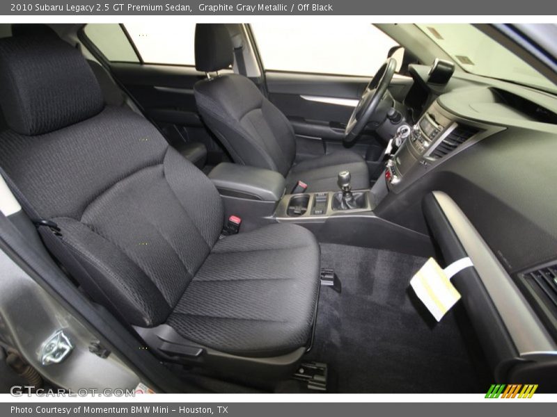 Graphite Gray Metallic / Off Black 2010 Subaru Legacy 2.5 GT Premium Sedan