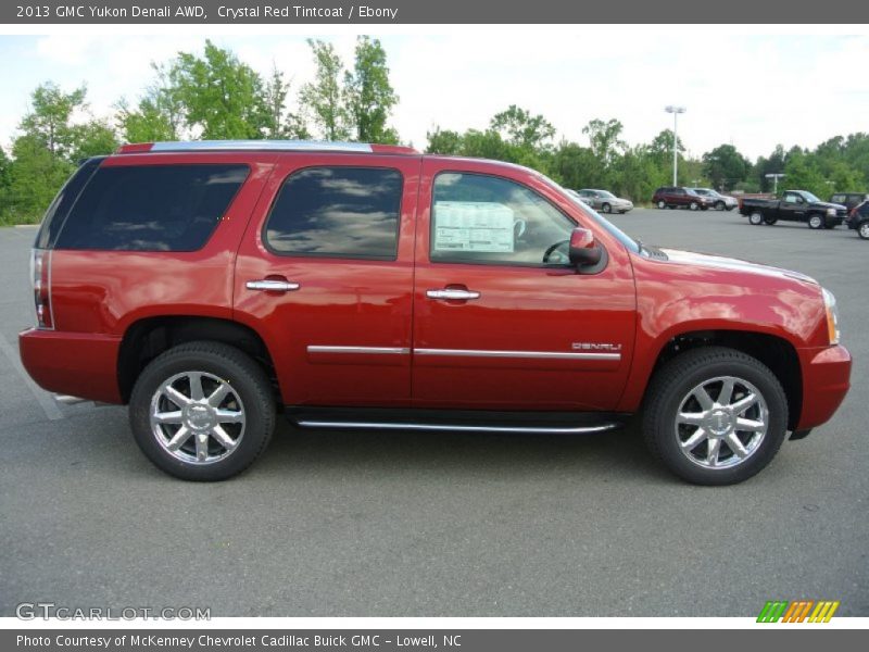 Crystal Red Tintcoat / Ebony 2013 GMC Yukon Denali AWD