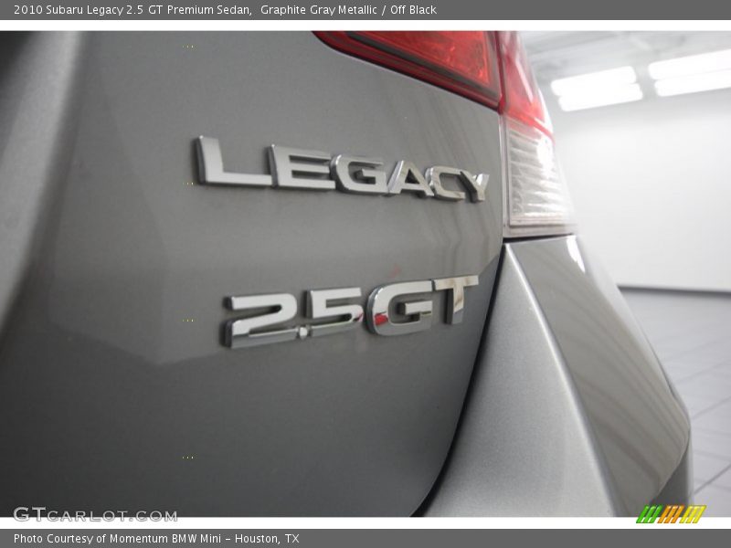 Graphite Gray Metallic / Off Black 2010 Subaru Legacy 2.5 GT Premium Sedan