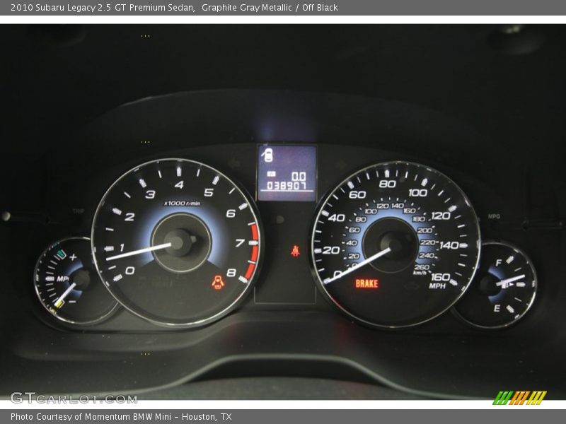 Graphite Gray Metallic / Off Black 2010 Subaru Legacy 2.5 GT Premium Sedan