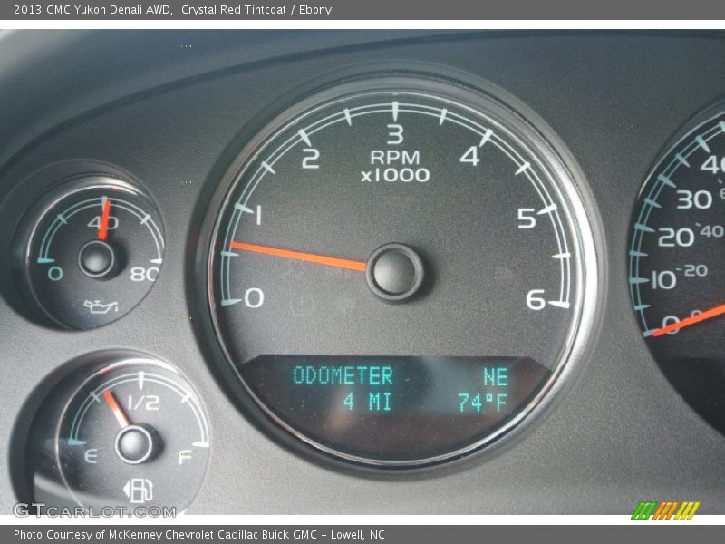 Crystal Red Tintcoat / Ebony 2013 GMC Yukon Denali AWD