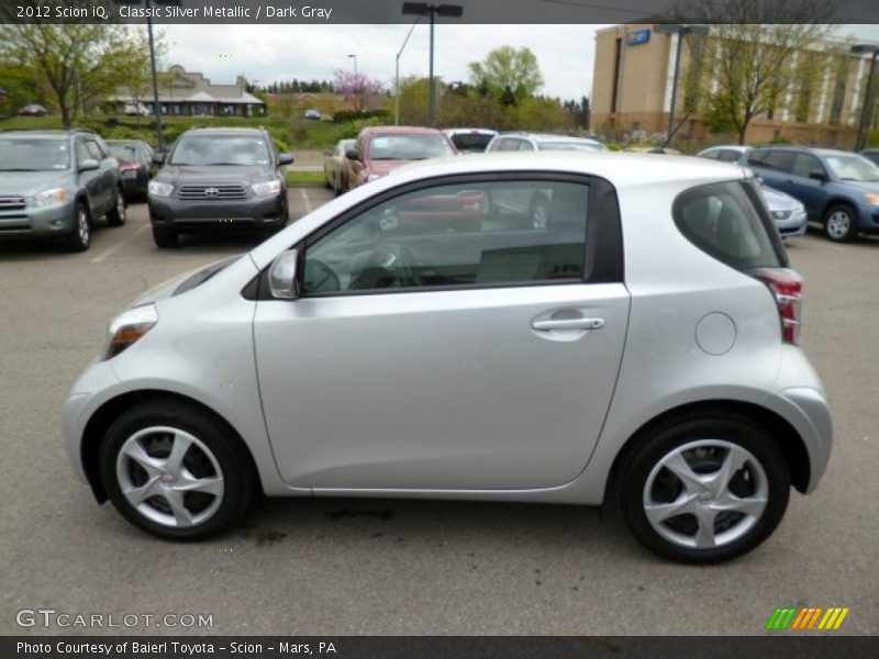 Classic Silver Metallic / Dark Gray 2012 Scion iQ