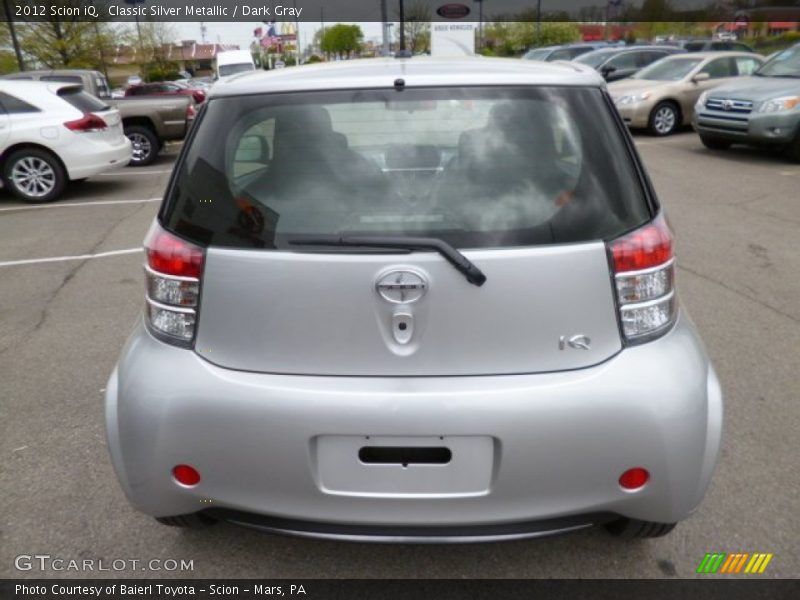 Classic Silver Metallic / Dark Gray 2012 Scion iQ