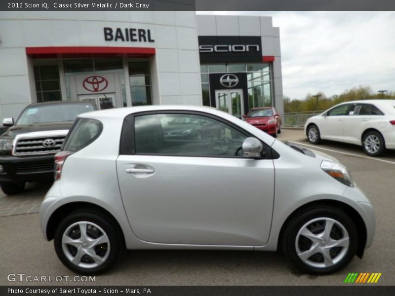 Classic Silver Metallic / Dark Gray 2012 Scion iQ