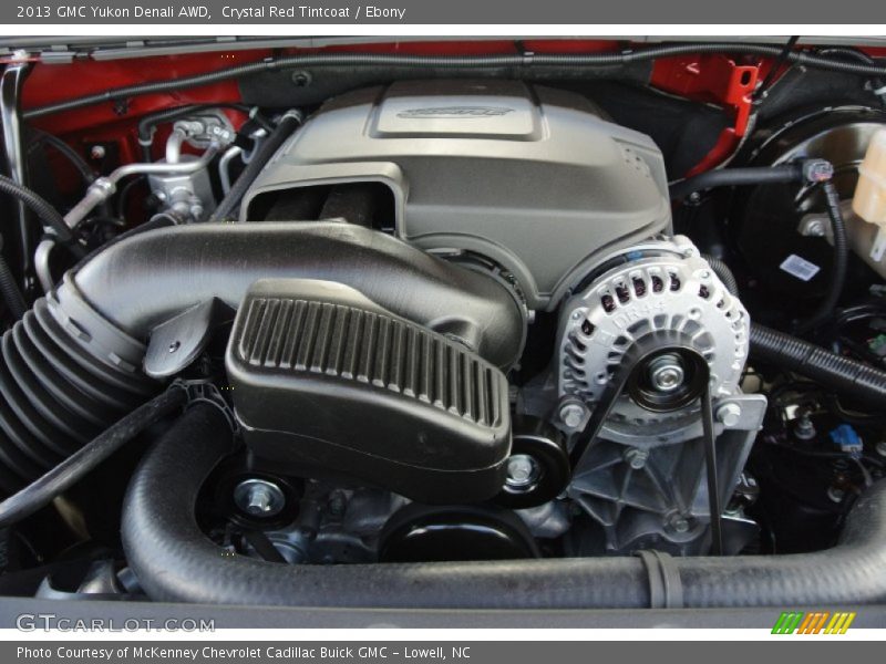 Crystal Red Tintcoat / Ebony 2013 GMC Yukon Denali AWD