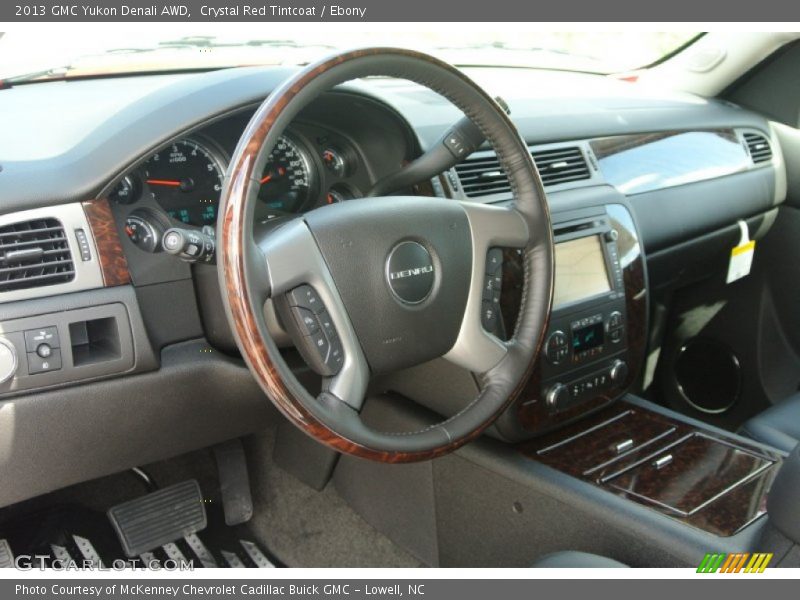 Crystal Red Tintcoat / Ebony 2013 GMC Yukon Denali AWD