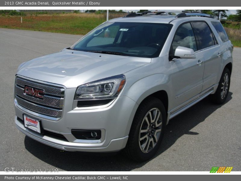 Quicksilver Metallic / Ebony 2013 GMC Acadia Denali