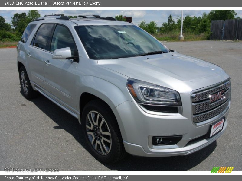 Quicksilver Metallic / Ebony 2013 GMC Acadia Denali