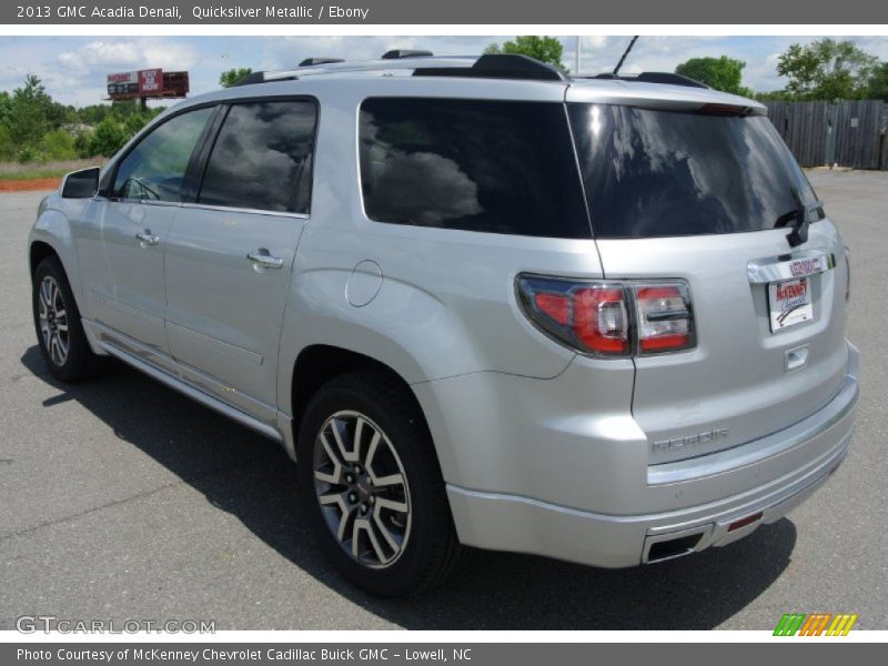 Quicksilver Metallic / Ebony 2013 GMC Acadia Denali