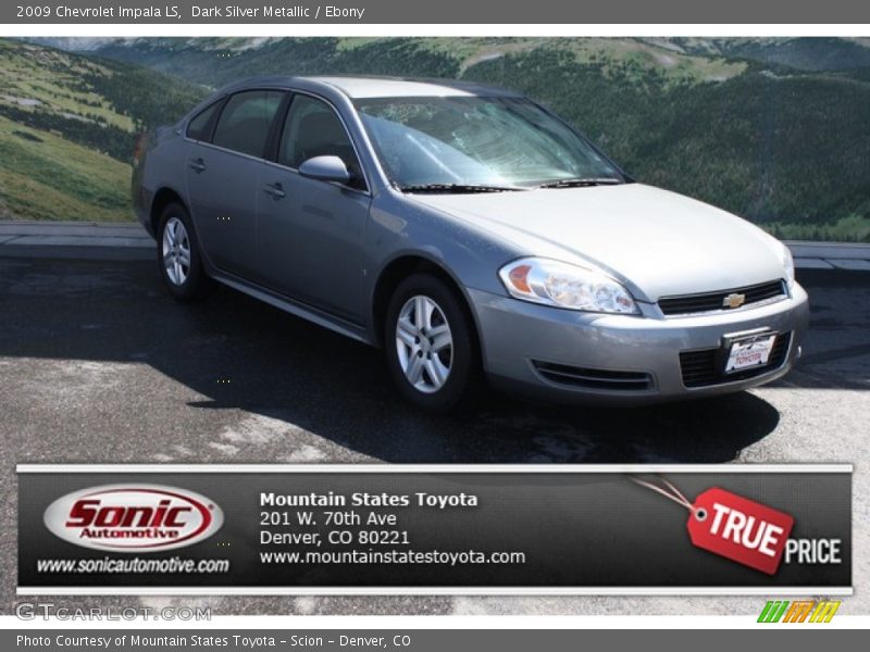 Dark Silver Metallic / Ebony 2009 Chevrolet Impala LS