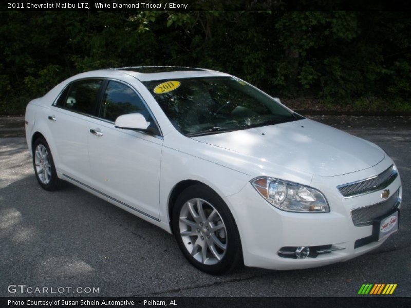 White Diamond Tricoat / Ebony 2011 Chevrolet Malibu LTZ