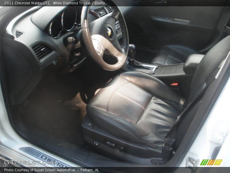 White Diamond Tricoat / Ebony 2011 Chevrolet Malibu LTZ