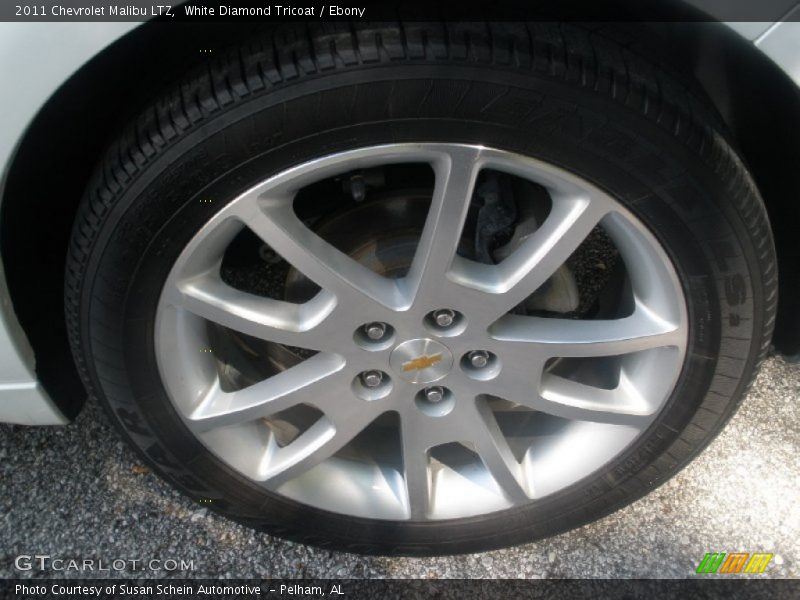 White Diamond Tricoat / Ebony 2011 Chevrolet Malibu LTZ
