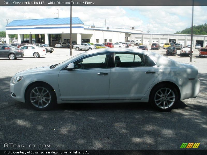 White Diamond Tricoat / Ebony 2011 Chevrolet Malibu LTZ