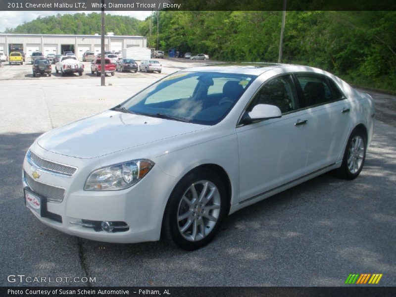 White Diamond Tricoat / Ebony 2011 Chevrolet Malibu LTZ
