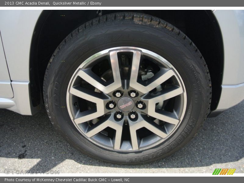 Quicksilver Metallic / Ebony 2013 GMC Acadia Denali