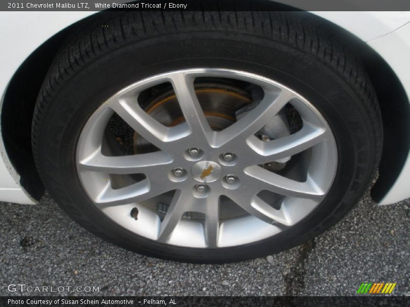 White Diamond Tricoat / Ebony 2011 Chevrolet Malibu LTZ