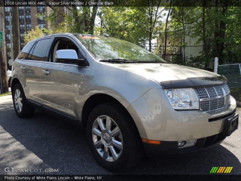 Vapor Silver Metallic / Charcoal Black 2008 Lincoln MKX AWD
