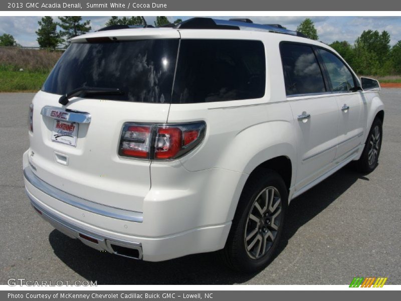 Summit White / Cocoa Dune 2013 GMC Acadia Denali