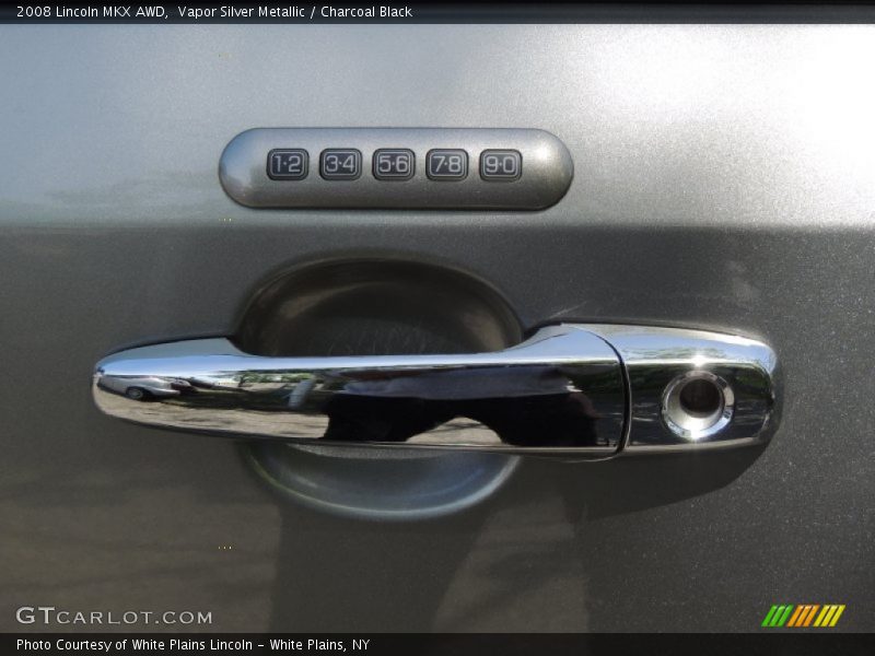 Vapor Silver Metallic / Charcoal Black 2008 Lincoln MKX AWD