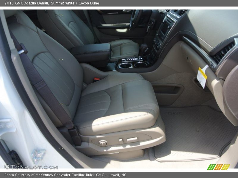 Summit White / Cocoa Dune 2013 GMC Acadia Denali