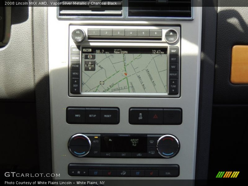 Vapor Silver Metallic / Charcoal Black 2008 Lincoln MKX AWD