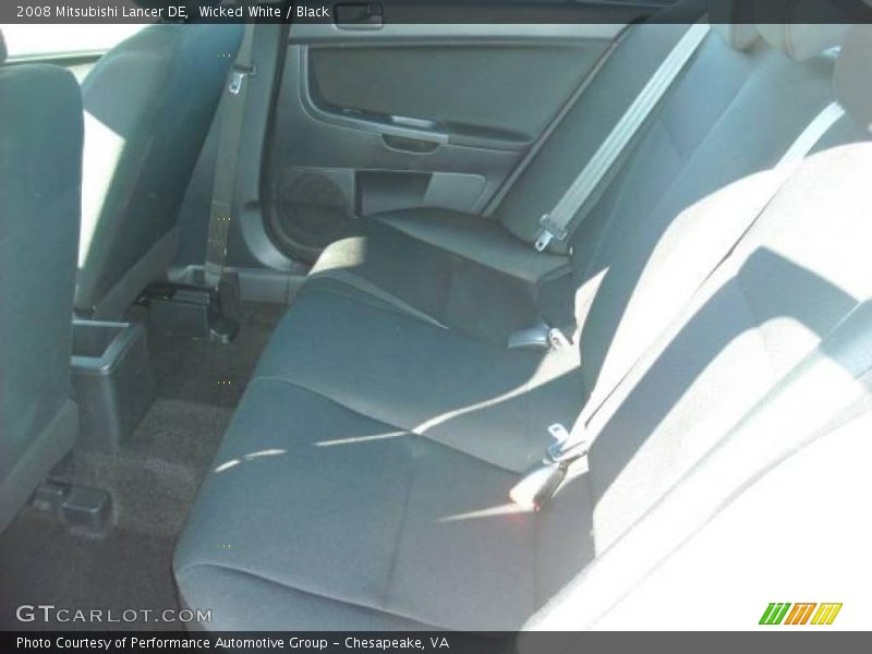 Wicked White / Black 2008 Mitsubishi Lancer DE
