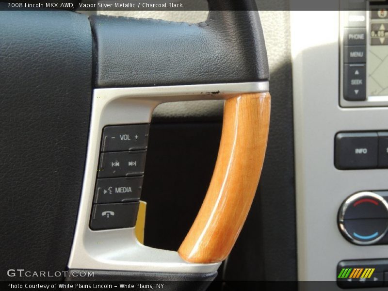 Vapor Silver Metallic / Charcoal Black 2008 Lincoln MKX AWD